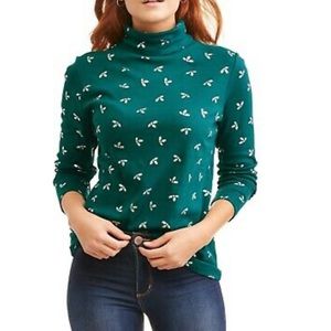 White Stag Mistletoe Turtleneck Long Sleeve